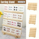 Wooden Earrings Display Rack Multi Tier Jewelry Stand Organizer Earrings Holder - 5-Tier-2