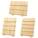 Wooden Earrings Display Rack Multi Tier Jewelry Stand Organizer Earrings Holder - 5-Tier-3