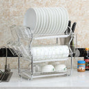 Kitchen Bowl Dish Rack Drainer Storage Cutlery Holder Cupboard Organizer-4
