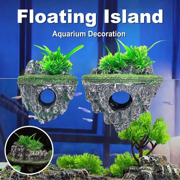 Fish Tank Aquascape Hoverstone Decoration Natural Rock Landscaping for Aquarium - L - 0