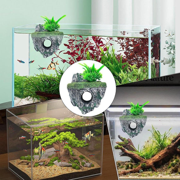 Fish Tank Aquascape Hoverstone Decoration Natural Rock Landscaping for Aquarium - L