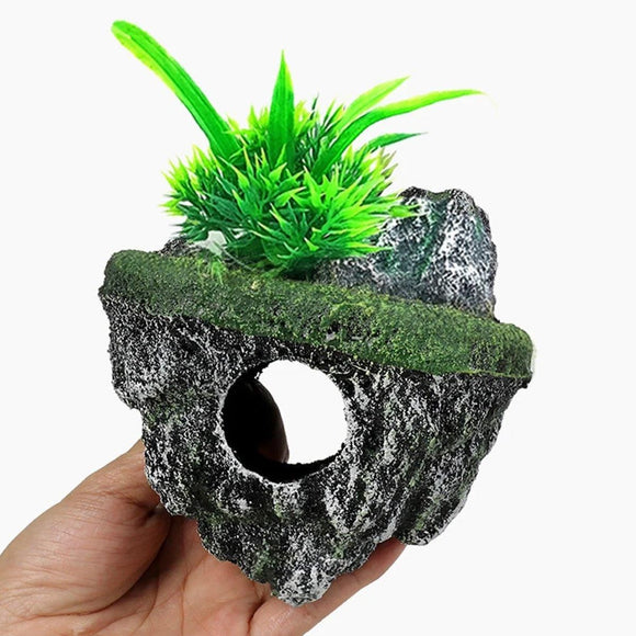 Fish Tank Aquascape Hoverstone Decoration Natural Rock Landscaping for Aquarium - L