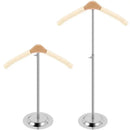 1-Piece Beige Adjustable T-Shaped Garment Display Stand-2