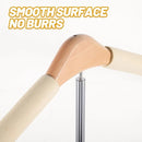 1-Piece Beige Adjustable T-Shaped Garment Display Stand-9