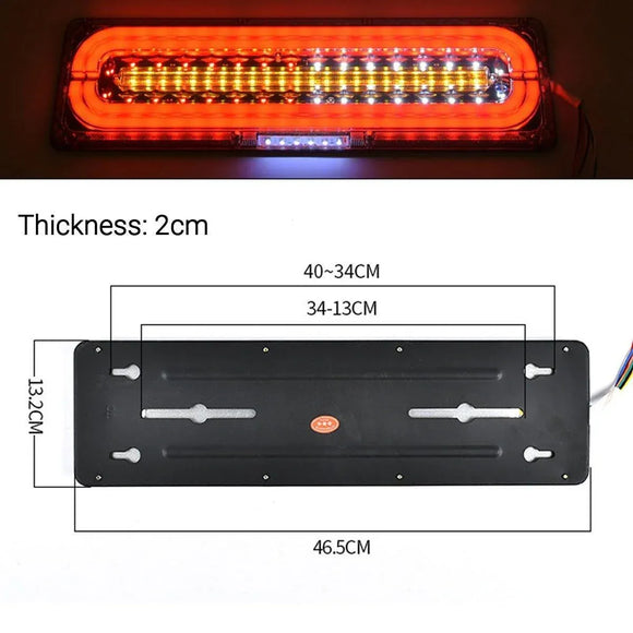 Truck Trailer LED Tail Light Sequential Turn Signal Lamp for RV Decoration