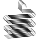 Clothes Hanger 4pcs S Shape Non Slip Multi Layer Trousers Rack Closet Organiser-2