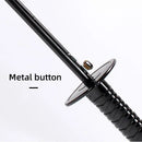 1-Piece Black 24-Rib Sword-Handle Straight Umbrella-6