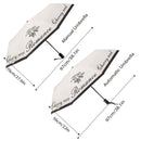 Vintage Rose UV Protection Automatic Manual Tri-fold Sun Rain Umbrella Sunshade - Automatic-3