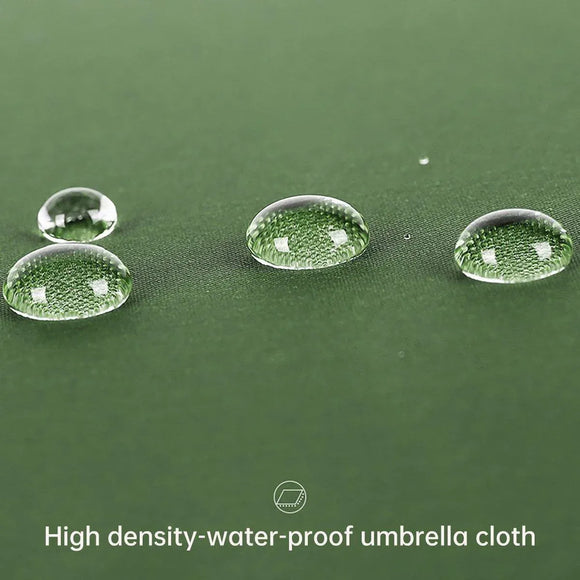 Large 16 Bone Automatic Umbrella Unisex Long Handle Dual Use Rain Sun Umbrella - Green