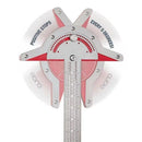 Woodworking Edge Ruler Protractor Angle Measuring Tool Carpenter - 15 inch-8