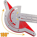 Woodworking Edge Ruler Protractor Angle Measuring Tool Carpenter - 15 inch-5