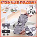 Kitchen Faucet Storage Rack Holder Soap Sponges Caddy Organizer Sink Basket Rack - Grey-2