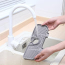 Kitchen Faucet Storage Rack Holder Soap Sponges Caddy Organizer Sink Basket Rack - Black-7