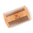 Valor Wooden Beard Comb - Natural-1