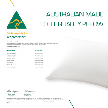 Luxor Australian Made Hotel Quality Pillow Standard Size Twin Pack - 0