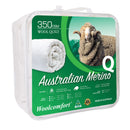 Woolcomfort Aus Made Merino Wool Quilt 350GSM 210x210cm Queen Size-1