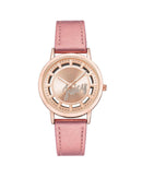 Rose Gold Fashion Analog Watch with Rhine Stone Detailing One Size Women-1
