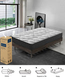 LUNALAND Easeful Eco Spay Foam Pocket Spring 20CM Double Hybrid Mattress-6