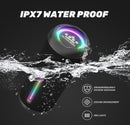 ROYQUEEN Bluetooth Speaker with LED Light,Portable bluetooth speaker with IPX7 Waterproof, Bluetooth 5.3, 20H Battery Life, 360° HD Stereo Sound-4