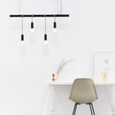 Bikkel 4 Lights Pendant Light - Black-2
