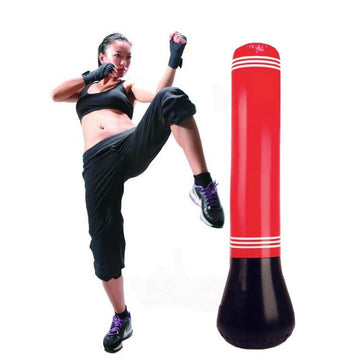 1.5M Inflatable Punching Bag For Adults And Children - Pvc Boxing Column Tumbler - 0