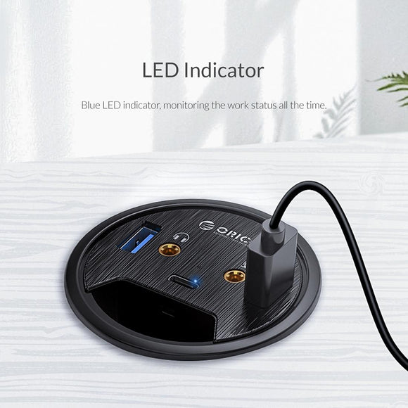 Multi-Function Desktop Power Grommet Hub