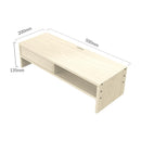 Wood Grain Monitor Stand with Drawer - 2 Layers-6