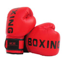 Children'S Boxing Training Gloves - Sanda Fight Gloves - Red-1