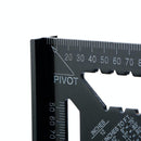 Woodworking Square Layout Gauge - Angle Ruler Measuring Tool - 7 Inch Black Metric-14