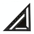 Woodworking Square Layout Gauge - Angle Ruler Measuring Tool - 7 Inch Black Metric-15
