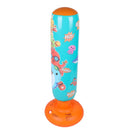 Children'S Inflatable Vertical Boxing Column - Cartoon Underwater Animal Pattern - 1.25M Height - Blue-9