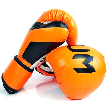 Professional Boxing Gloves For Adult Training - 10Oz Muay Thai Fighting - Red - 0