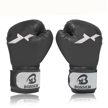 Adult Training Boxing Gloves - Black