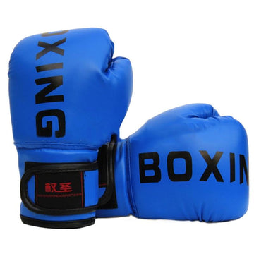 Children'S Boxing Training Gloves - Sanda Fight Gloves - Black - 0