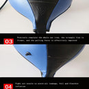 Suspended Boxing Training Ball - Pear Shape - White Black-5