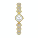 Diamond-inlaid Women Chain Watch - Elegant Accessory - Silver-2