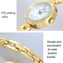 Diamond-inlaid Women Chain Watch - Elegant Accessory - Silver-6