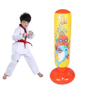 Children'S Inflatable Vertical Boxing Column - Cartoon Underwater Animal Pattern - 1.25M Height - Yellow-1