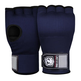 Protective Half Finger Boxing Gloves With Gel Padding And Wrist Support - One Size - Blue - 0