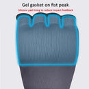 Protective Half Finger Boxing Gloves With Gel Padding And Wrist Support - One Size - Blue-5