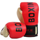 Adult Boxing Training Gloves For Sanda Fighting - Letter Pattern - Black-8