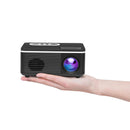 Portable Mini Projector - 80 Lumens 1080P Support 320X240 Pixels - Black-1