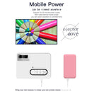 Portable Mini Projector - 80 Lumens 1080P Support 320X240 Pixels - Black-7