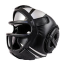 Competition Sparring Boxing Helmet For Head Protection - Black With Mask - M-13