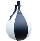 Adult Hanging Speed Ball For Boxing Fitness - Free Punching Bag - Pear Shape Black & White-15