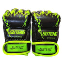 Adult Half-Finger Boxing Gloves For Training - Green-6