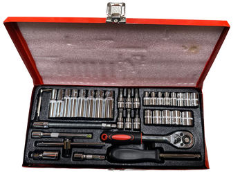 37 Piece Ratchet Socket Wrench Set Screwdriver Bits Extension Hex Chrome Vanadium