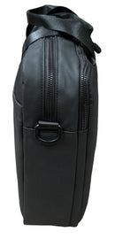 15" Futura Laptop Computer Bag Travel Work Messenger Bag w/USB Port - Black-5