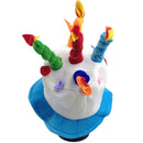 Happy BIRTHDAY CAKE HAT Party Costume Bday Fancy Dress with Candles Gift  - Blue-6