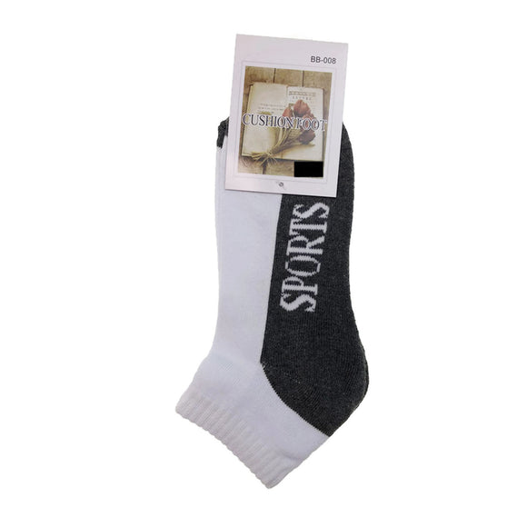 24x COTTON ANKLE SOCKS Sport Cushion Foot Low Cut Running - Assorted Colours Bulk - 2-8